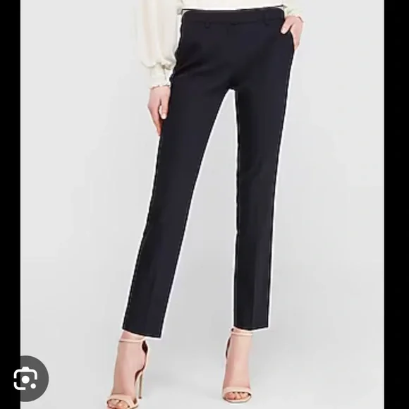 Express Mid Rise Ankle Pants - Picture 1 of 3